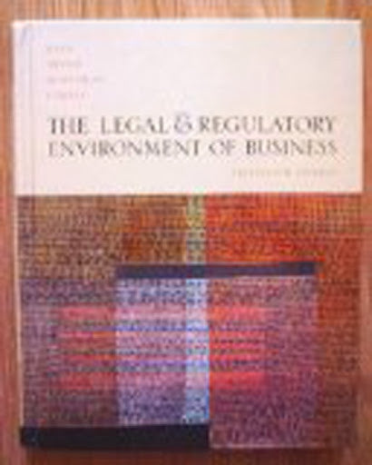 Legal And Regulatory Environment of Business by Reed