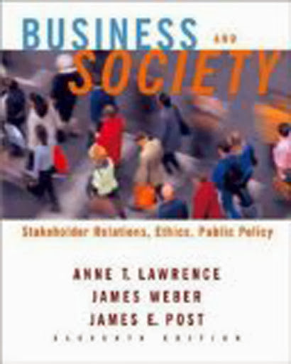 Business And Society by Anne T Lawrence