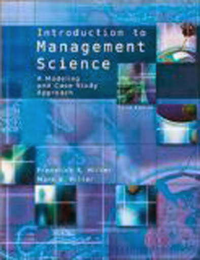 Introduction To Management Science by Frederick S Hillier