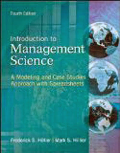 Introduction To Management Science by Frederick Hillier