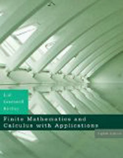 Finite Mathematics And Calculus With Applications by Margaret L Lial