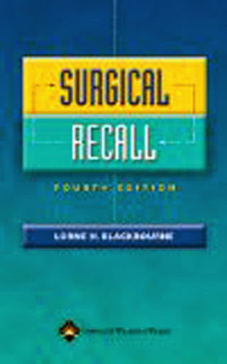 Surgical Recall by Lorne H Blackbourne