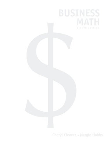 Business Math by Cheryl Cleaves
