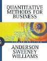 Quantitative Methods For Business by David R Anderson