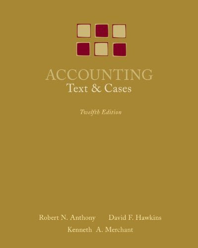 Accounting by Robert Anthony