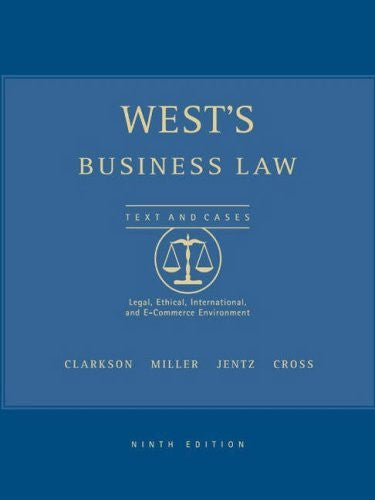 Business Law by Kenneth W Clarkson