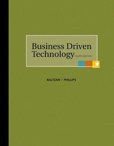 Business Driven Technology by Paige Baltzan