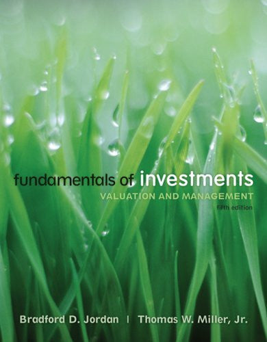 Fundamentals of Investments by Bradford D Jordan