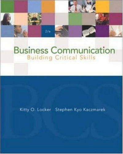Business Communication by Kitty Locker
