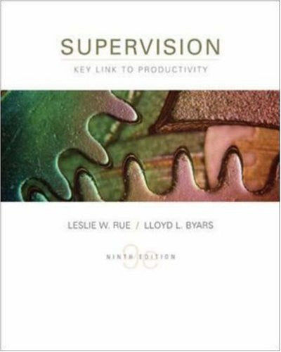 Supervision by Leslie Rue