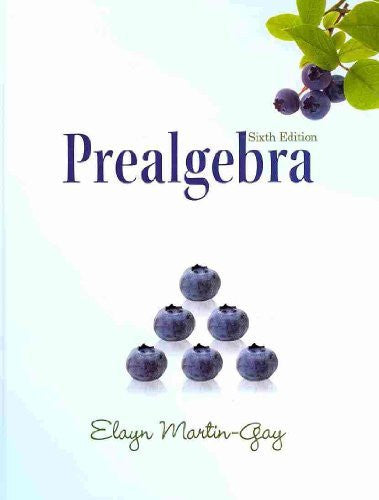 Prealgebra by Elayn Martin-Gay