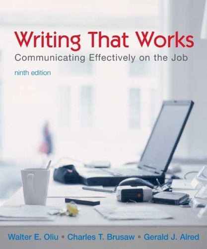 Writing That Works by Walter E Oliu
