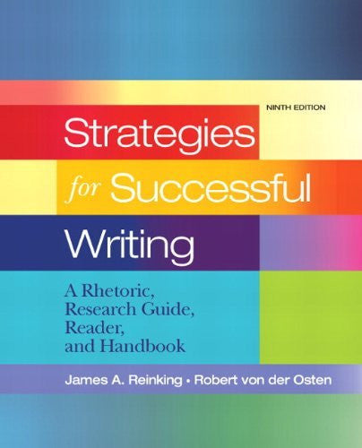 Strategies For Successful Writing by James A Reinking