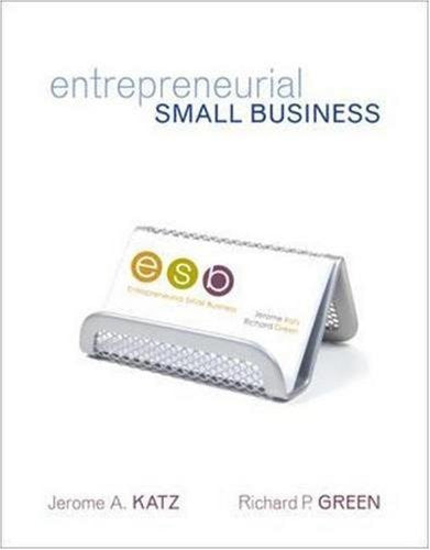 Entrepreneurial Small Business by Jerome Katz