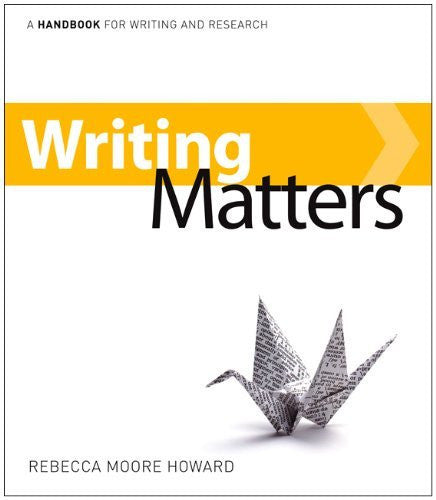 Writing Matters by Rebecca Moore Howard