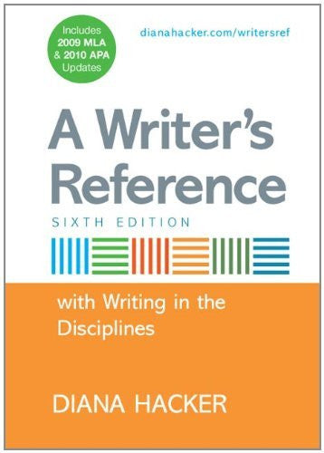 A Writer's Reference With Writing In The Disciplines by Diana Hacker
