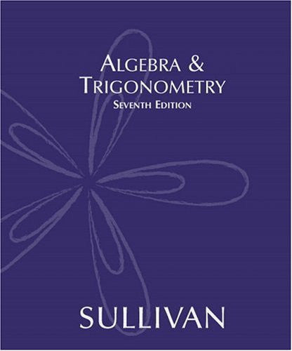 Algebra And Trigonometry by Michael Sullivan