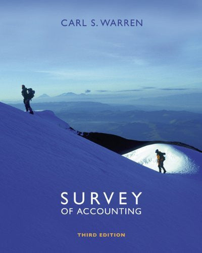 Survey of Accounting by Carl S(Carl S Warren) Warren