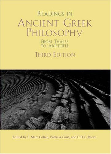 Readings In Ancient Greek Philosophy by S Marc Cohen