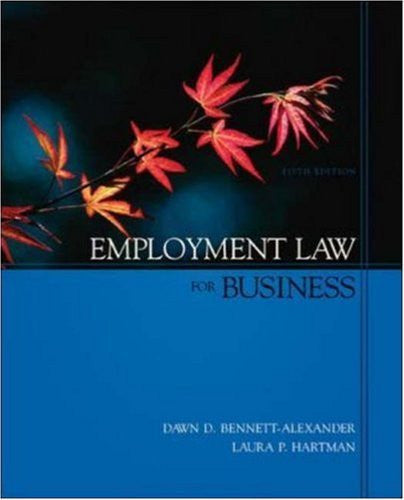 Employment Law For Business by Dawn Bennett-Alexander