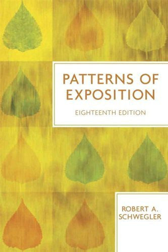 Patterns of Exposition by Robert A Schwegler