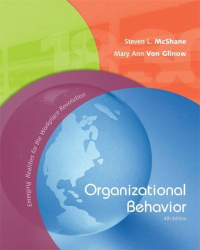Organizational Behavior by Steven McShane