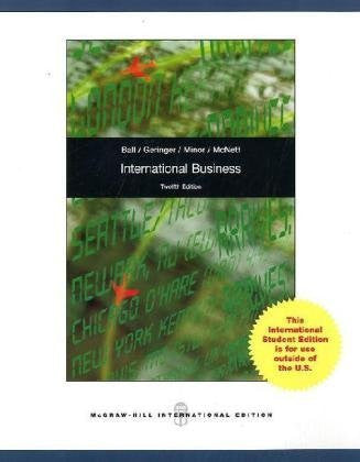 International Business by Donald A Ball