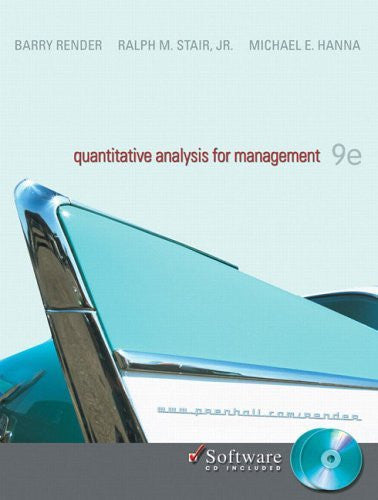 Quantitative Analysis For Management by Barry Render