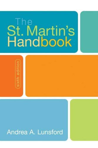 The St Martin's Handbook by Andrea A Lunsford