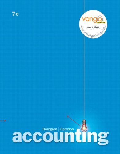 Horngren's Accounting by Charles T Horngren / Miller-Nobles