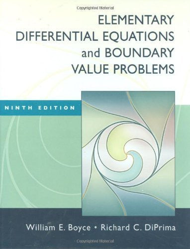 Elementary Differential Equations And Boundary Value Problems by Boyce