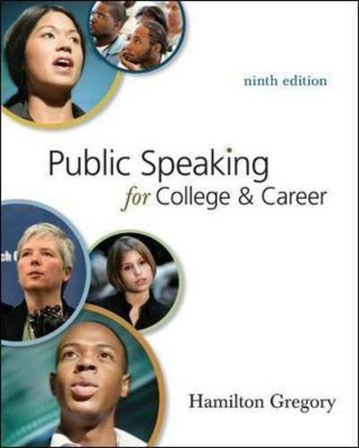 Public Speaking For College And Career by Hamilton Gregory