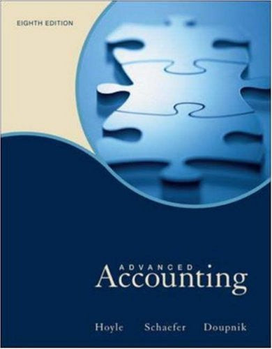 Advanced Accounting by Joe Ben Hoyle