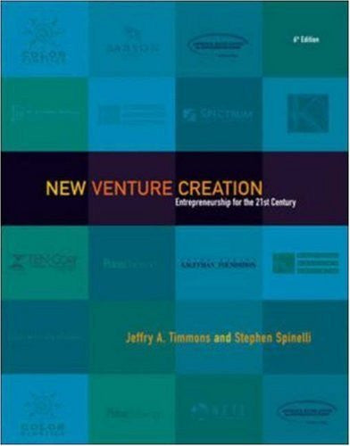 New Venture Creation by Jeffry A Timmons