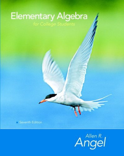 Elementary Algebra For College Students by Allen R Angel