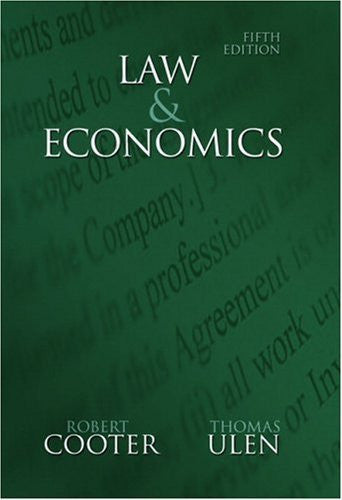 Law And Economics by Robert D Cooter