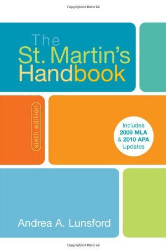 The St Martin's Handbook by Andrea A Lunsford