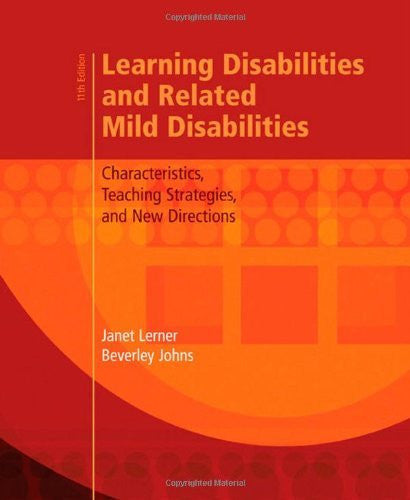 Learning Disabilities And Related Mild Disabilities by Janet W Lerner