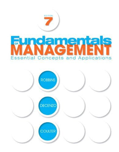 Fundamentals of Management by Stephen P Robbins