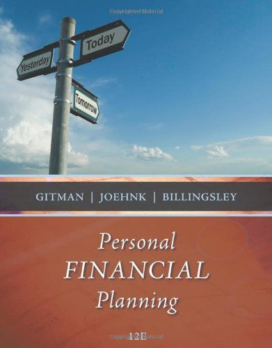 Personal Financial Planning by Lawrence J Gitman