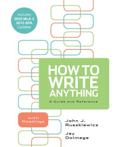 How To Write Anything by John J Ruszkiewicz