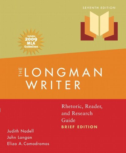 The Longman Writer Brief Version by Judith Nadell / Nadall