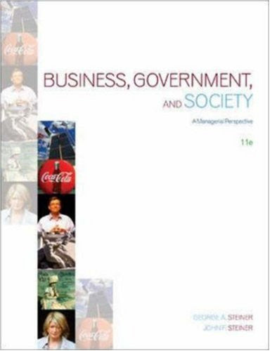 Business Government And Society by George Steiner