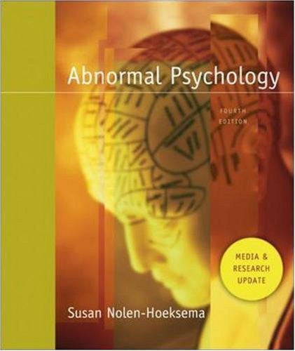 Abnormal Psychology by Susan Nolen-Hoeksema