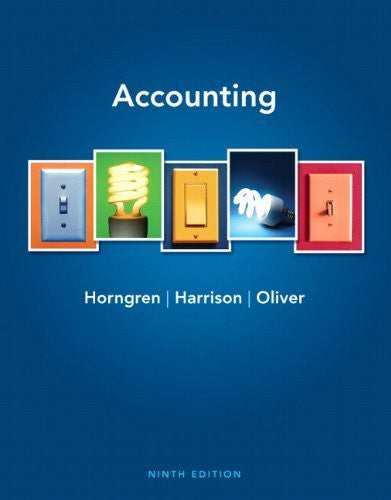 Horngren's Accounting by Charles T Horngren / Miller-Nobles
