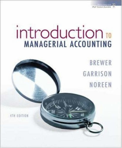 Introduction To Managerial Accounting by Peter Brewer
