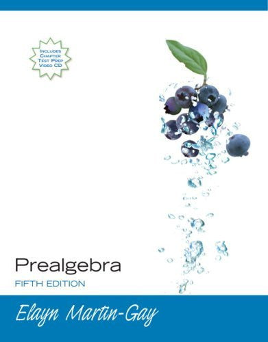 Prealgebra by Elayn Martin-Gay