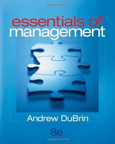 Essentials of Management by Andrew J DuBrin