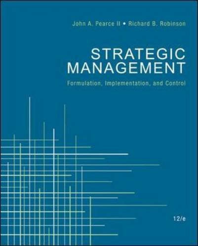 Strategic Management by John Pearce