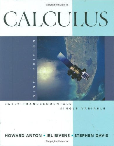 Calculus Early Transcendentals Single Variable by Howard Anton